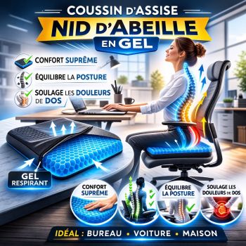 Coussin d'Assise Nid d'Abeille en...