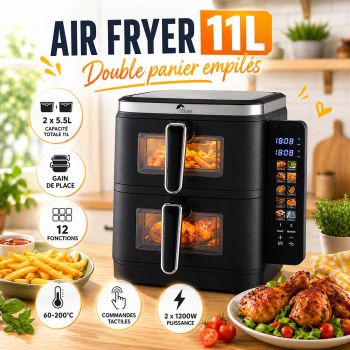 Friteuse Air Fryer 11 L double...