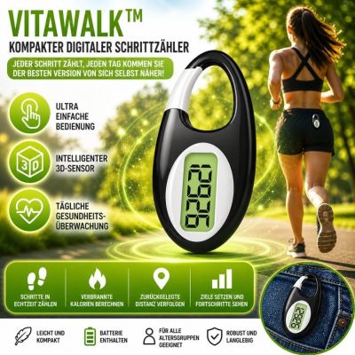 VITAWALK™ - Kompakter digitaler Schrittzähler