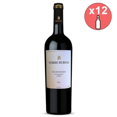 12 Bouteilles Torre Rubino Negroamaro 2021