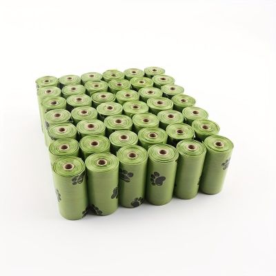 8 Rouleaux de 15 sacs épais à ordure pour animaux de compagnie