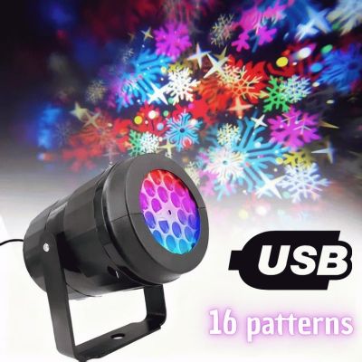 SnowGlow™ – Mini-Weihnachtsprojektor mit Laser, 16 Motive, für Innen- und Außenbereich