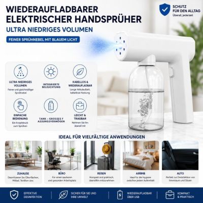 Wiederaufladbarer USB-Desinfektionszerstäuber
