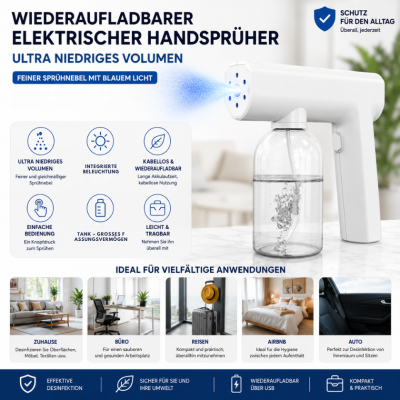 Wiederaufladbarer USB-Desinfektionszerstäuber