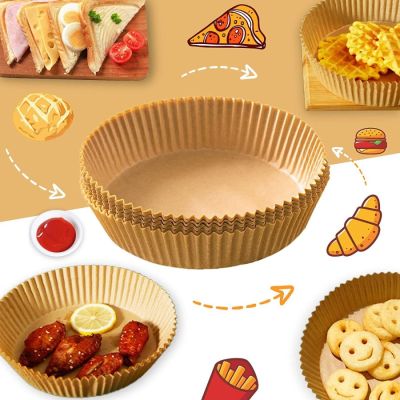 50 Stück Rundes Antihaftbeschichtetes Backpapier