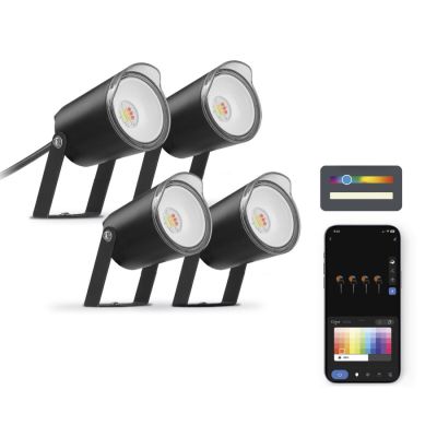 Set mit 4 vernetzten SmartLED-Strahlern