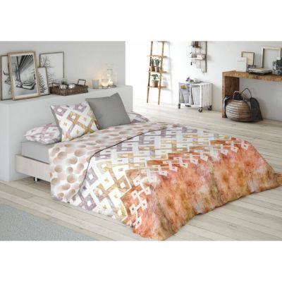 Parure de couette Pierre Cardin Orange Lit 1 personne