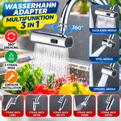 Multifunktionaler 3-in-1-Wasserhahn-Adapter
