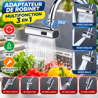 Adaptateur de robinet multifonction 3 en 1
