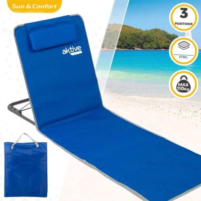 Tapis de plage avec dossier inclinable