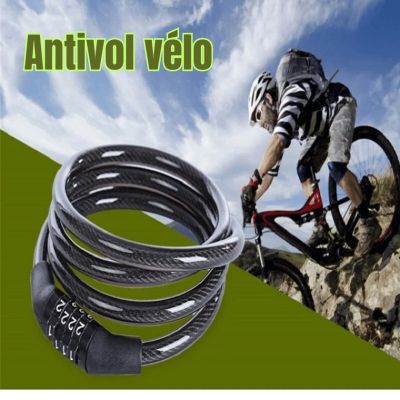 Fahrradschloss mit Kabel aus rostfreiem Stahl