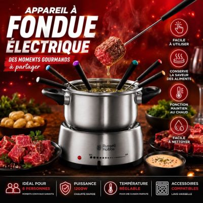 Appareil à fondue électrique Fiesta Russell Hobbs