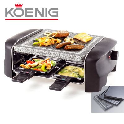 Raclette Gourmet 4 personnes Koenig 2 en 1