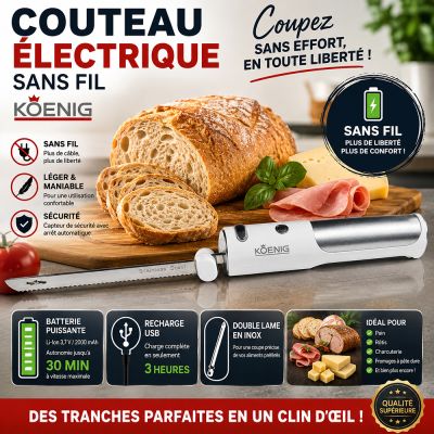 Couteau électrique sans fil Koenig