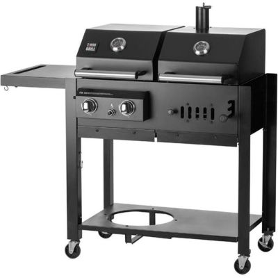 Barbecue à Gaz et Charbon TWIN GRILL
