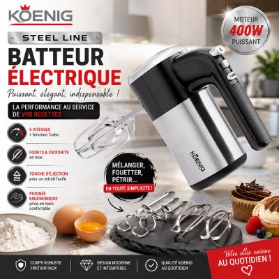 Batteur électrique Steel Line