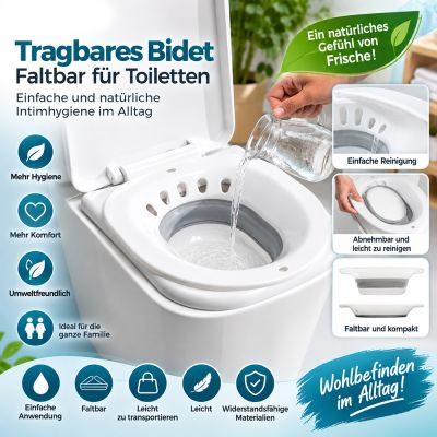 Zusammenklappbares Bidet für Toiletten