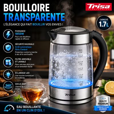 Bouilloire Transparente 1.7L