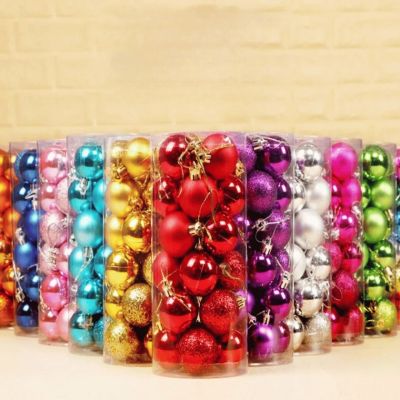 Weihnachtskugeln 30mm - Set von 24