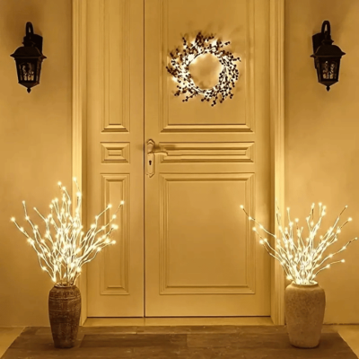 Lumière LED en branches / Décoration festive pour Noël / Taille : 72 cm