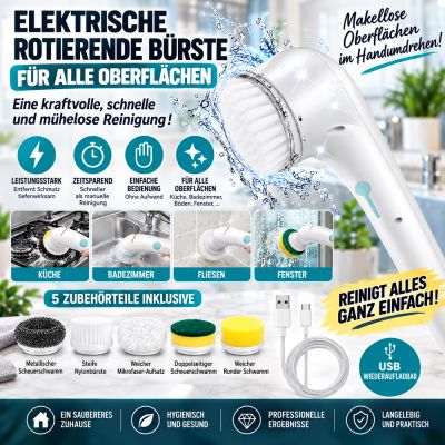 Elektrische Rotationsbürste für verschiedene Oberflächen