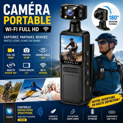 Caméra Portable Wi-Fi Full HD