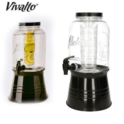Distributeur de Boisson en Verre avec Robinet 3.8 L