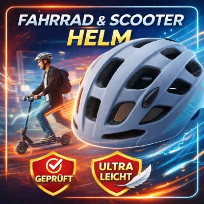 Fahrrad und E-Scooter-Helm