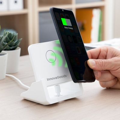 Kabelloses Multipositionsladegerät mit Halterung Pomchar