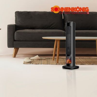 RHODOS - Keramikheizung mit Kamineffekt