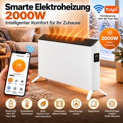 Smarte Elektroheizung 2000W