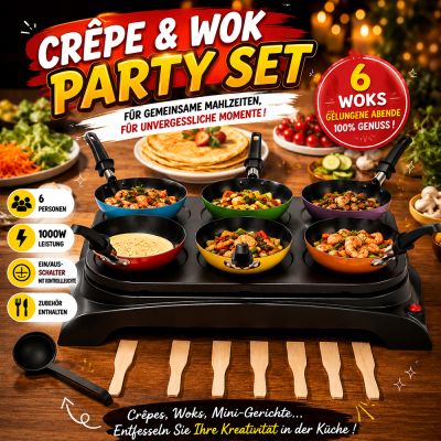 Crêpe & Wok Party Set