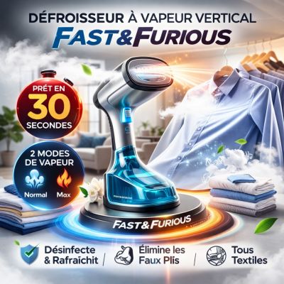 Défroisseur à Vapeur Vertical Fast&Furious