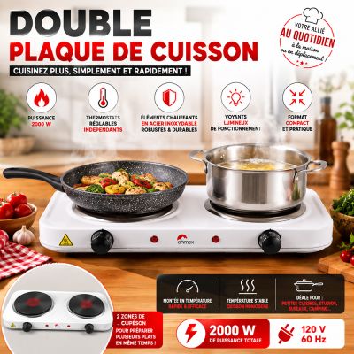 Double Plaque de cuisson
