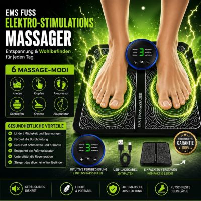 Masseur Elektro-Stimulator Fuß EMS