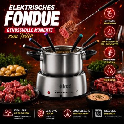 Elektrisches Fonduegerät Fiesta Russell Hobbs