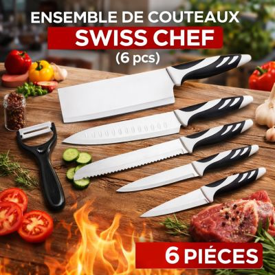 Ensemble de Couteaux Swiss Chef (6 pcs)