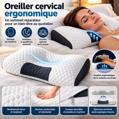 Oreiller cervical ergonomique
