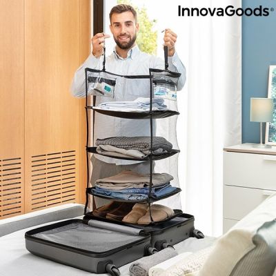 Étagère de rangement pliable portative pour bagages