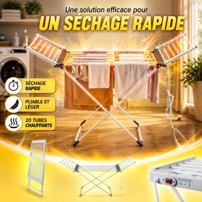 Étendoir électrique pliable