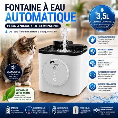 Fontaine à Eau Automatique pour Animaux de Compagnie