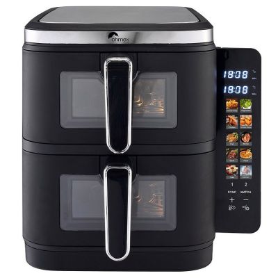 Fritteuse Air Fryer 11 L Doppelte gestapelte Körbe Ohmex