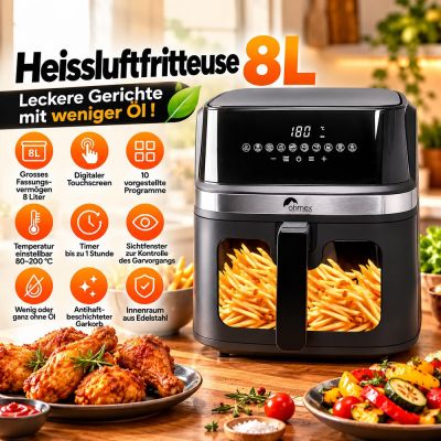 Heißluftfritteuse 8L