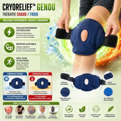 CryoRelief™ Genou – Thérapie Chaud / Froid