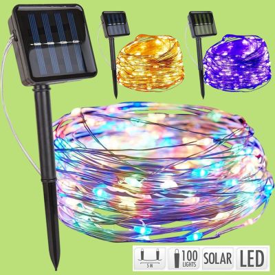 Solar-LED-Lichterkette 5m
