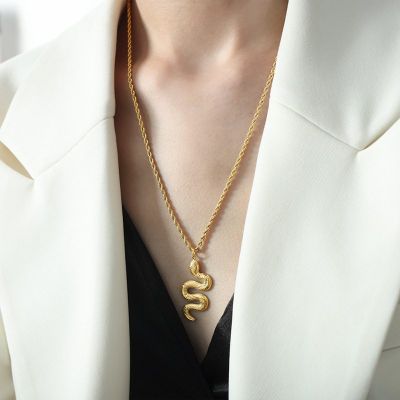 MeaCharm Serpentine Gold Elegance Halskette