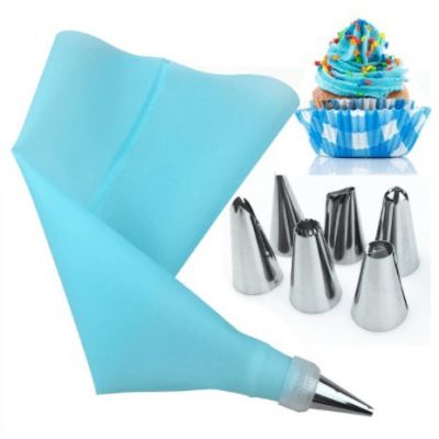 Kit de 6 douilles et 1 poche à douille en silicone 1 kit acheté 1 kit offert