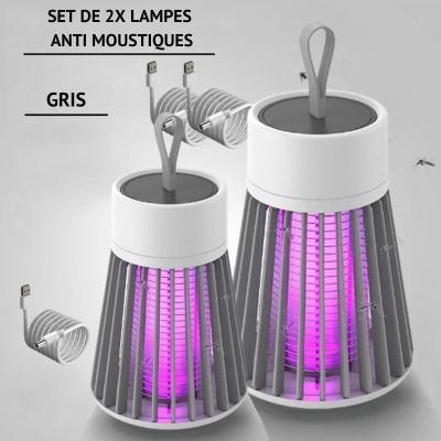Set de 2 Lampes Anti-Moustiques Zapper™