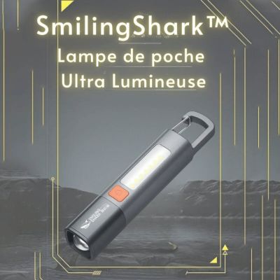 SmilingShark™ - Lampe de Poche LED Rechargeable Ultra Lumineuse