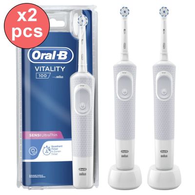 Lot de 2 Brosses à dents électrique Oral-B VITALITY 100 ULTRA THIN
